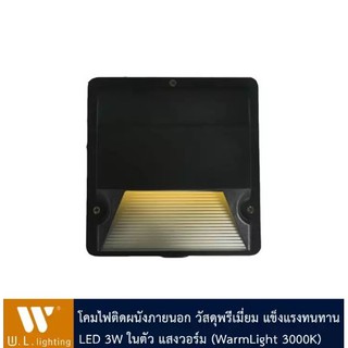 โคมไฟกิ่ง โคมไฟผนัง ไฟภายนอกแสงวอร์ม รุ่น WL-1110-3W-LED-3000K