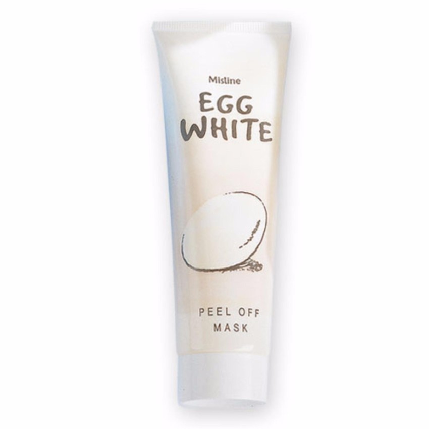 มิสทิน ครีมลอกหน้า สูตรผสมไข่ ขาว 85กรัม MISTINE-EGG WHITE-PEEL OFF-MASK 85-G. สินค้าขายดี แซก