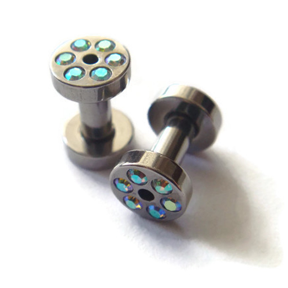 3 mm มิล จิวหู หู ตาไก่ สแตนเลสแท้ Stainless 316L สีเงิน ต่างหูชาย จิวขยายหู ระเบิดหู จิวตาไก่ จิวหู