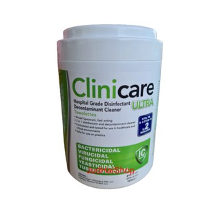 Clinicare ultra แผ่นเช็ดฆ่าเชื้อทำความสะอาด 180 แผ่นต่อกระปุก