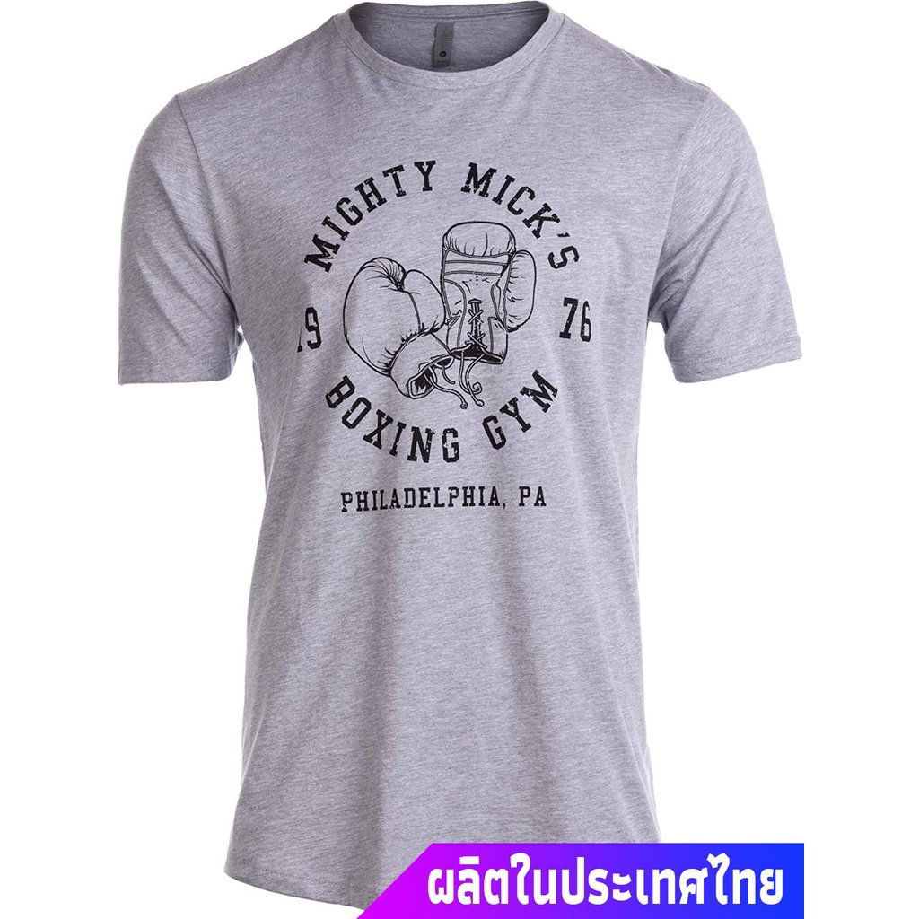 ข้อเสนอพิเศษ มวย Tall Tee Mighty Mick's Boxing Gym 1976 Philadelphia Boxer Style Gloves T-Shirt T-Shirtคอกลม แฟชั่น  ผ้า