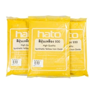 **ยกกล่อง** สีฝุ่น hato ฮาโต้ ถุง 1kgX10 ถุง ฝุ่นแดง 120N ฝุ่นเหลือง 930 ฝุ่นดำ 318 ผสมปูน คอนกรีต สีฝุ่นผสมปูน bonus