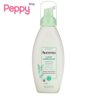 Aveeno Clear Complexion Foaming Cleanser (177 ml) โฟมล้างหน้าปรับสภาพผิว