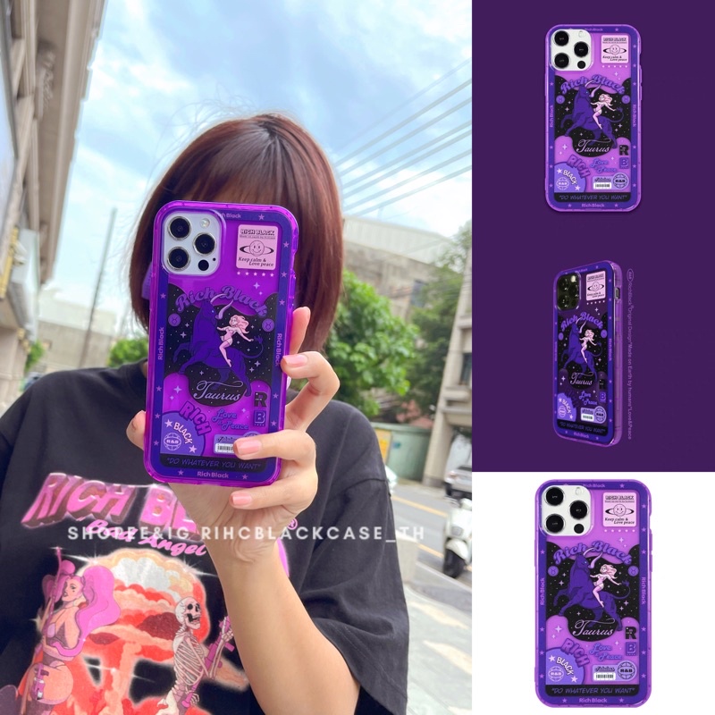 (สำรอง) RichBlackcase แท้ 💯 ราศีพฤษ Taurus ส่งฟรี ✅ 11,Xr,11pm,13pm พร้อมส่ง