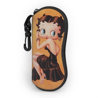 Betty Boop Sunglasses Soft Bag Ultralight Rubber Zipper Glasses Bag