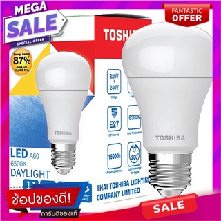 โตชิบาหลอดไฟแอลอีดีแสงเดย์ไลท์ขั้วE27ขนาด 11วัตต์ Toshiba LED light bulbs Daylight E27 size 11W