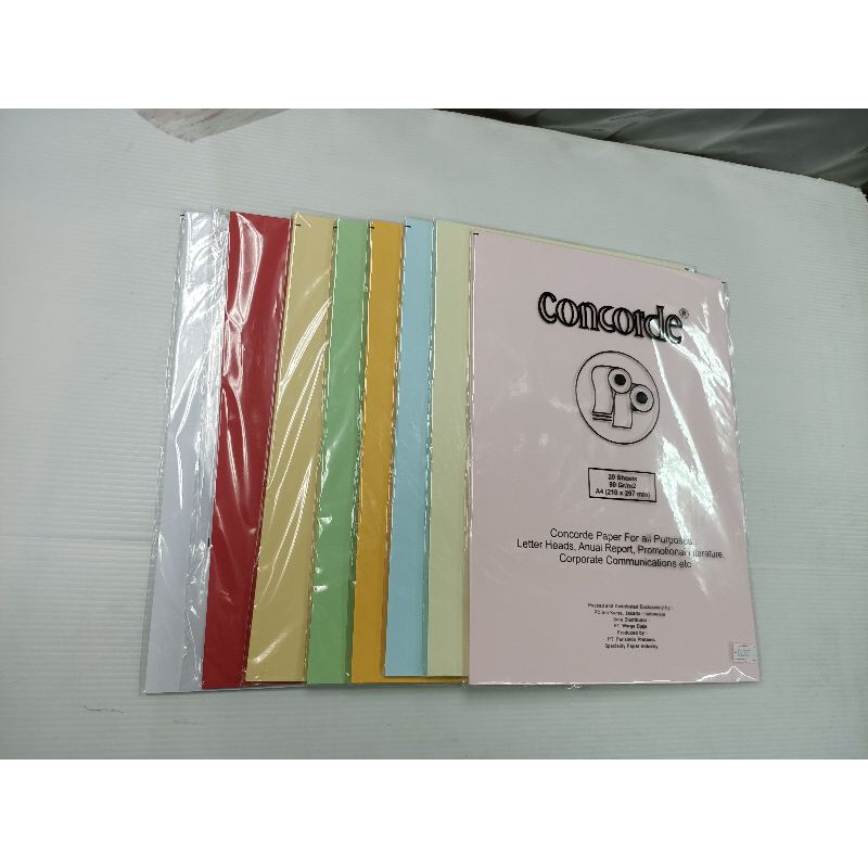 90 GRAM CONCORDE PAPER / แพ็ค 20 แผ่น