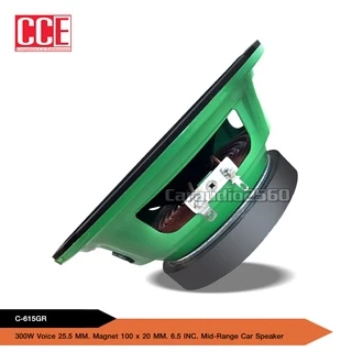 caraudio2560 CCEลำโพงเสียงกลาง6.5นิ้ว C-615GRแม่เหล็กหนา100*15มิลวอยส์25.5มิลหน้าดำ มี1/2ดอกให้เลือก