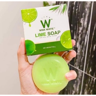 สบู่มะนาว วิงค์ไวท์ Wink White Lime Soap 80g.