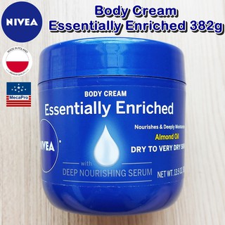 Nivea® Body Cream Essentially Enriched 382g นีเวีย ครีมบำรุงผิว เข้มข้น สำหรับผิวแห้ง-แห้งมาก