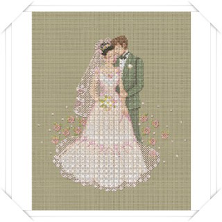 Wedding (15-Q) ชุดปักครอสติช ภิญญ์ ,Cross Stitch Kit Pinn (Pre Order)