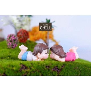 [MC203] ตุ๊กตุ่นจิ๋ว คู่รัก นอน 🛌 (1 คู่ ราคา 40 บาท)