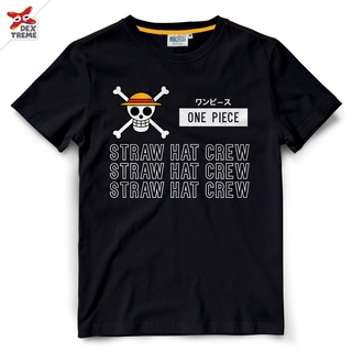 ผ้าฝ้าย 100%Dextreme เสื้อวันพีซ One Piece ไอคอนลูฟี่ (DOP-1296-P)S-3XL