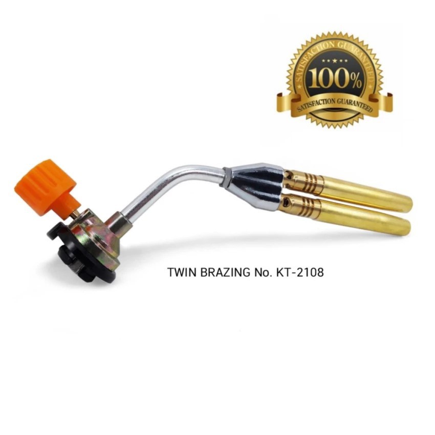 ลดครั้งใหญ่!! หัวพ่นไฟ หัวเชื่อมทองเหลืองท่อคู่ (TWIN BRAZING) No.820