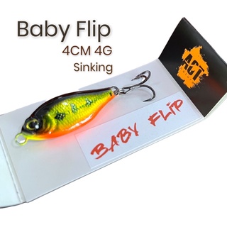 ACT Natur รุ่น Baby Flip 4 cm 4 g มี2แบบมีลิ้น/ไม่มีลิ้น เหยื่อจม เหยื่อตกปลา เหยื่อปลอม VP-0139