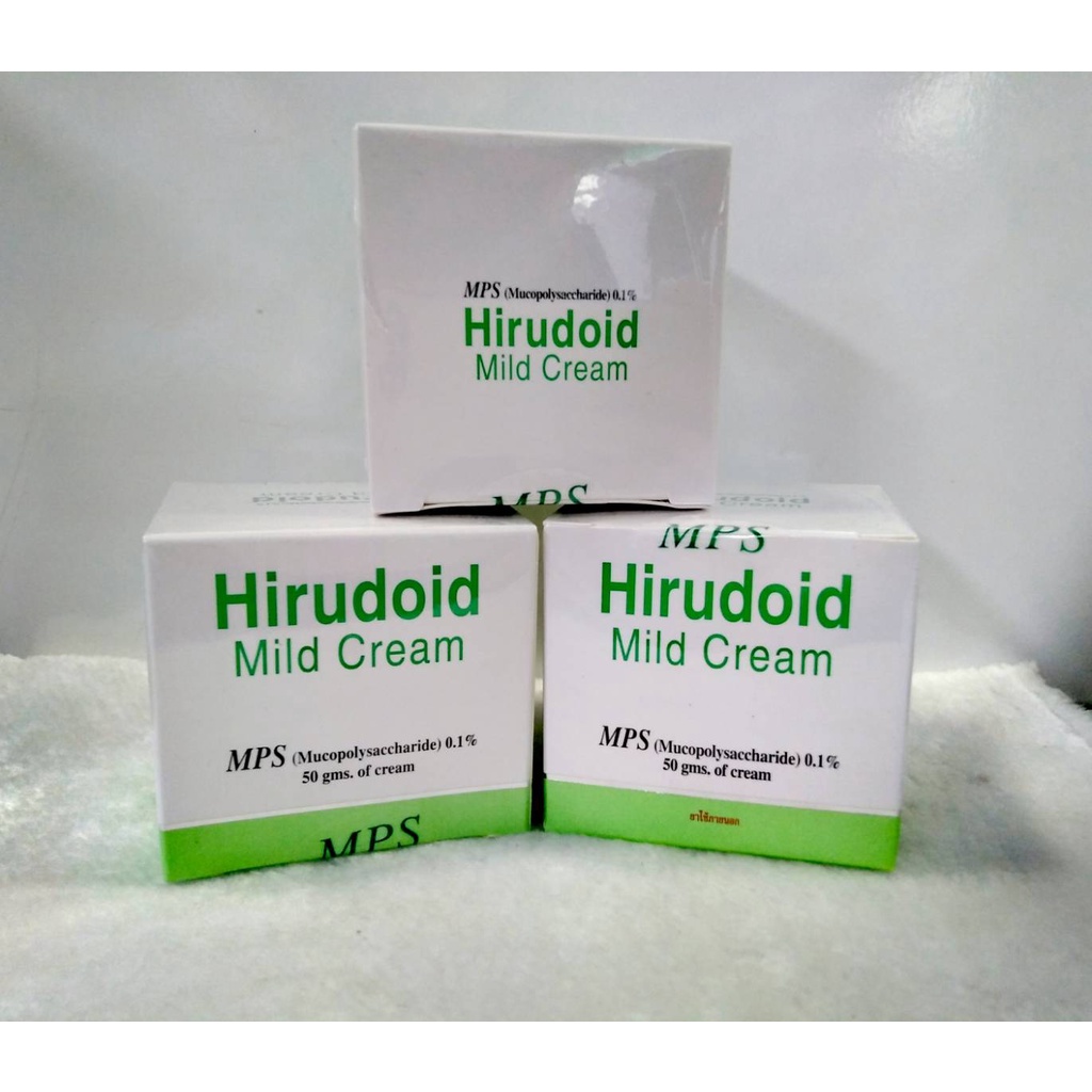 HIRUDOID MILD CREAM 50G. ครีมช่วยรักษาสิว ที่เน้นลบรอยแผลเป็นที่อยู่บนใบหน้า