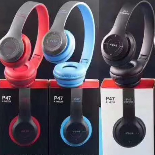 wirelessหูฟังบลูทูธ หูฟังBluetooth หูฟังไร้สายHeadphone Stereo รุ่น P47+ERD