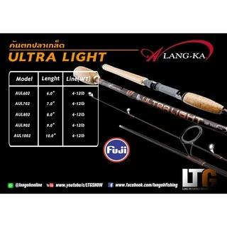 ✨️ คันเบ็ดตกปลา คัน AlangKa ULTRA LIGHT #คันสปิ๋ว #คันตกปลาเกร็ด