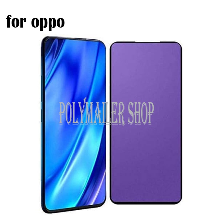 กระจกนิรภัย Bluray Anti Blue Light Full 10D 99D Oppo Reno 6.4 6.6" 2 2F 3 3PRO 4 4F 4PRO F PRO