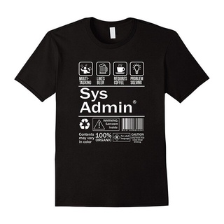 ขายดี!Lint9 {พร้อมส่ง เสื้อยืดแขนสั้นลําลอง ผ้าฝ้าย 100% พิมพ์ลาย Admin Unix Linux Coffee พลัสไซซ์ ไซซ์ XS-6XL สําหรับผู