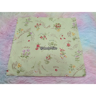 ผ้าเช็ดหน้า ลายวินเทจ สวยๅ ผลไม้ ดอกไม้ เบอร์รี่  Handkerchief   ผ้าเช็ดหน้า น่ารักๆ สามารถปรับใช้งานได้หลากหลาย