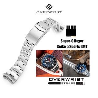 สายนาฬิกา Super-O Boyer (super oyster) for Seiko 5 Sports GMT