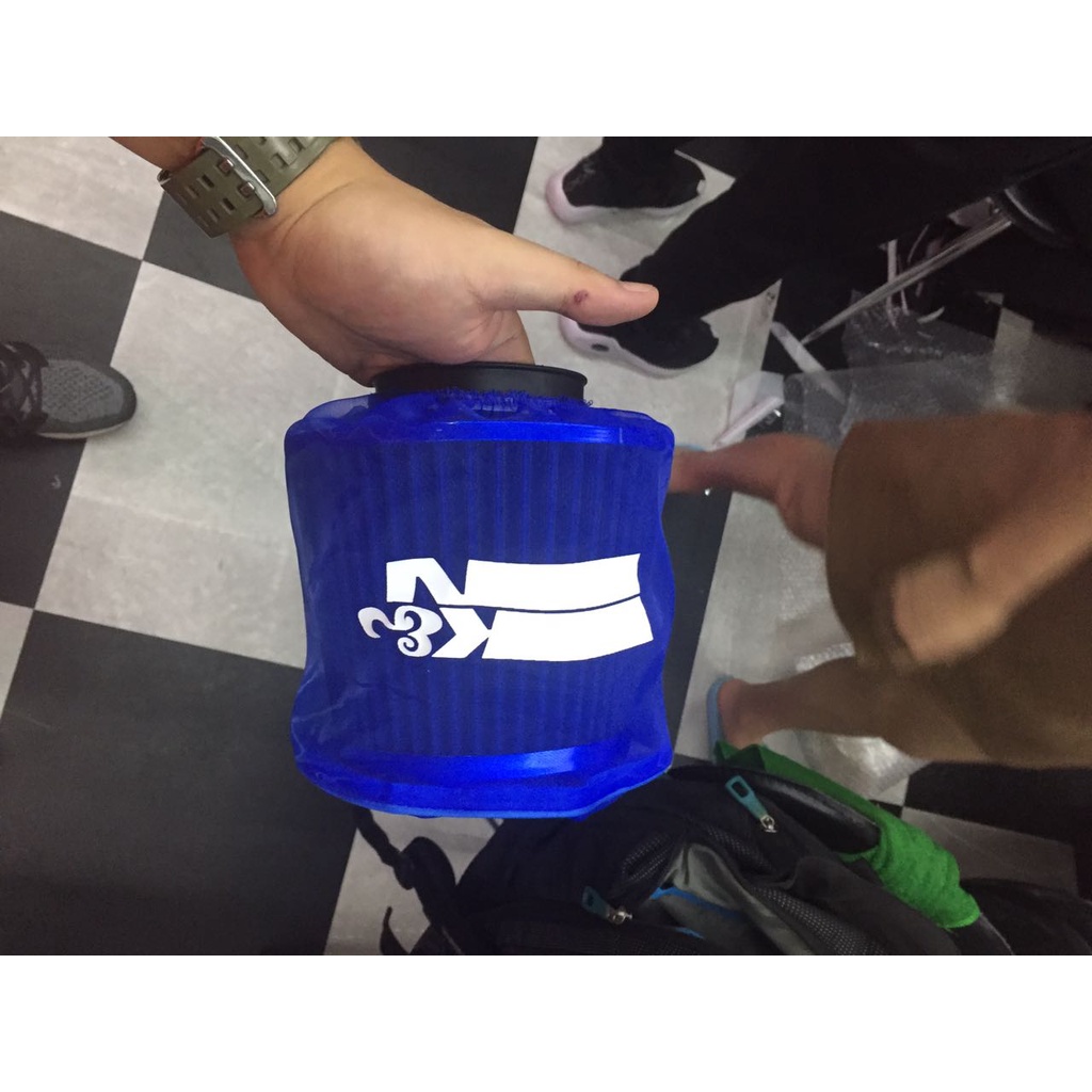 KnN blue ครอบกรองเปิด - แดง - ดํา