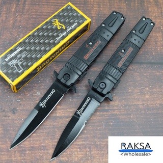 RAKSA Wholesale NB022-FULL/SAW มีดพับ มีดเดินป่า มีดสวย มีดพก มีดพับพกพา มีดแคมป์ปิ้ง Stainless steel ขนาด21ซม.