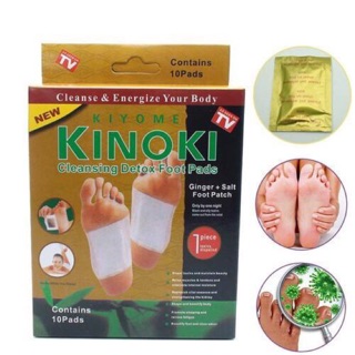 แผ่นแปะเท้าดูดสารพิษ Kinoki (กล่องทอง)  สูตรใหม่เข้มข้นกว่า  ของแท้💯 Foot Detox แผ่นแปะเท้าดีท็อกเพื่อสุขภาพ