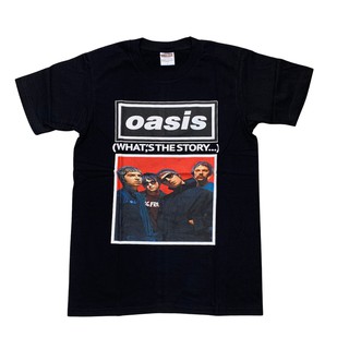 เสื้อยืดวงวินเทจ OASIS สกรีนหน้าหลัง สินค้าพร้อมส่ง ซื้อก่อนเท่ก่อนใคร