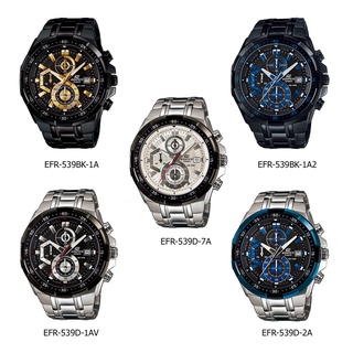 นาฬิกาคาสิโอ EDIFICE รุ่น EFR-539BK-1A2 กันน้ำ รับประกัน 1 ปี