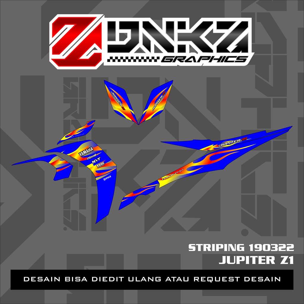 Jupiter Z1 Lagenda 115Z Jupiter RC Decal Striping Jupiter Z1 Premium Racing ST190322 DNKZ