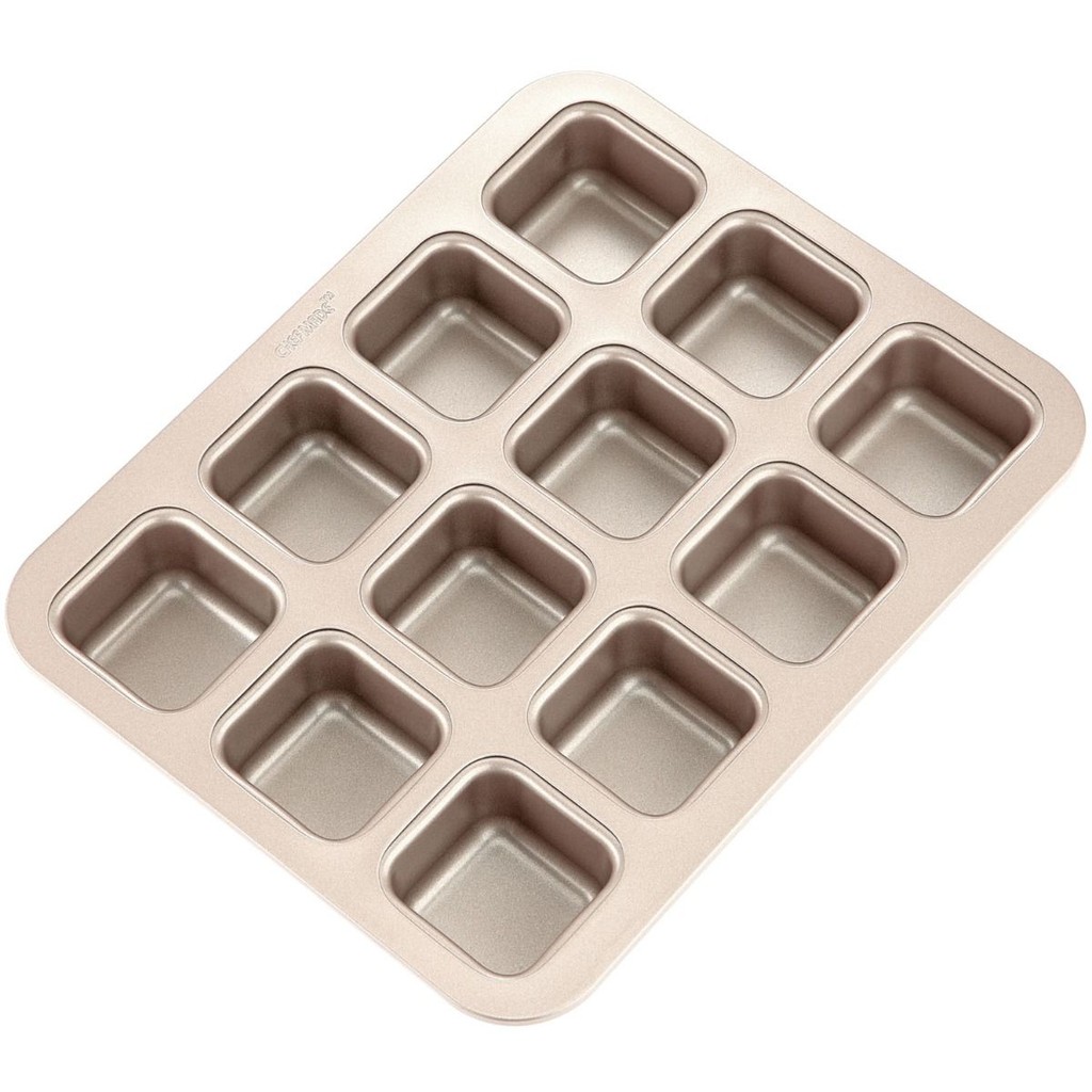 [CHEFMADE] 6 Cup (WK9150) &12 Cup (WK9149) Non-stick Square Mould, Brownie Pan, Bakeware Chefmade
