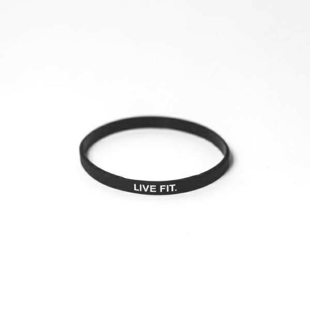 กําไลยางผู้ชายและผู้หญิง กําไลยาง สปอร์ตยิม เรียบหรู LVFT LIVE FIT