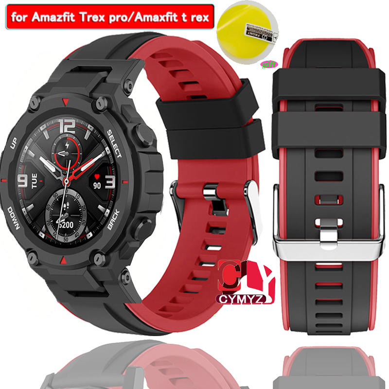 Wearable Accessories 139 บาท สาย amazfit t rex Pro สาย สายนาฬิกา แบบซิลิโคน สำหรับนาฬิกาอัฉริยะ amazfit t rex นาฬิกาอัฉริยะ สาย amazfit t rex Pro สายรัด Mobile & Gadgets