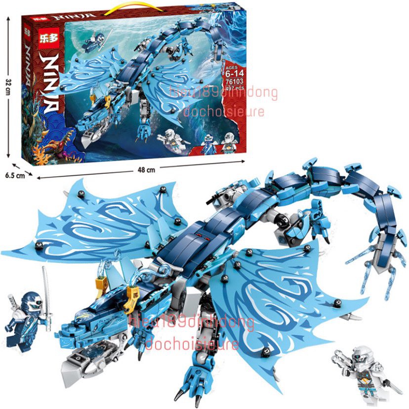 ประกอบปริศนานินจาโก Seabound Water Dragon 711754 76103