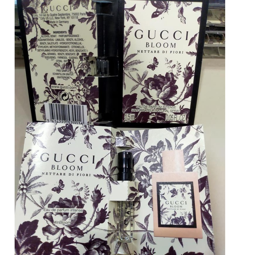 น้ำหอมแท้ ขนาดทดลอง ปริมาณ 1.5 ml. หลอดสเปรย์ GUCCI BLOOM NETTARE DI FIORI (EAU DE PARFUM) INTENSE