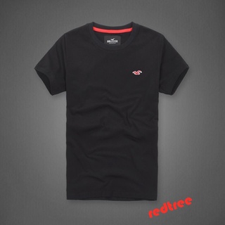 [S-5XL]Hollister เสื้อยืด คอกลม ผ้าฝ้าย สําหรับผู้ชาย