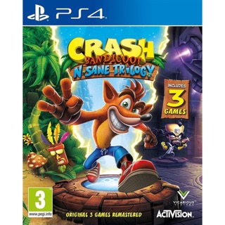 แผ่นเกมส์ PS4 : Crash Bandicoot n Sane Trilogy