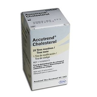 ACCUTREND แผ่นตรวจไขมัน CHOLESTEROL 25S (Exp.12/2023)