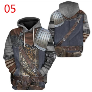 เสื้อกันหนาวมีฮู้ดพิมพ์ลาย Dark Souls 3d