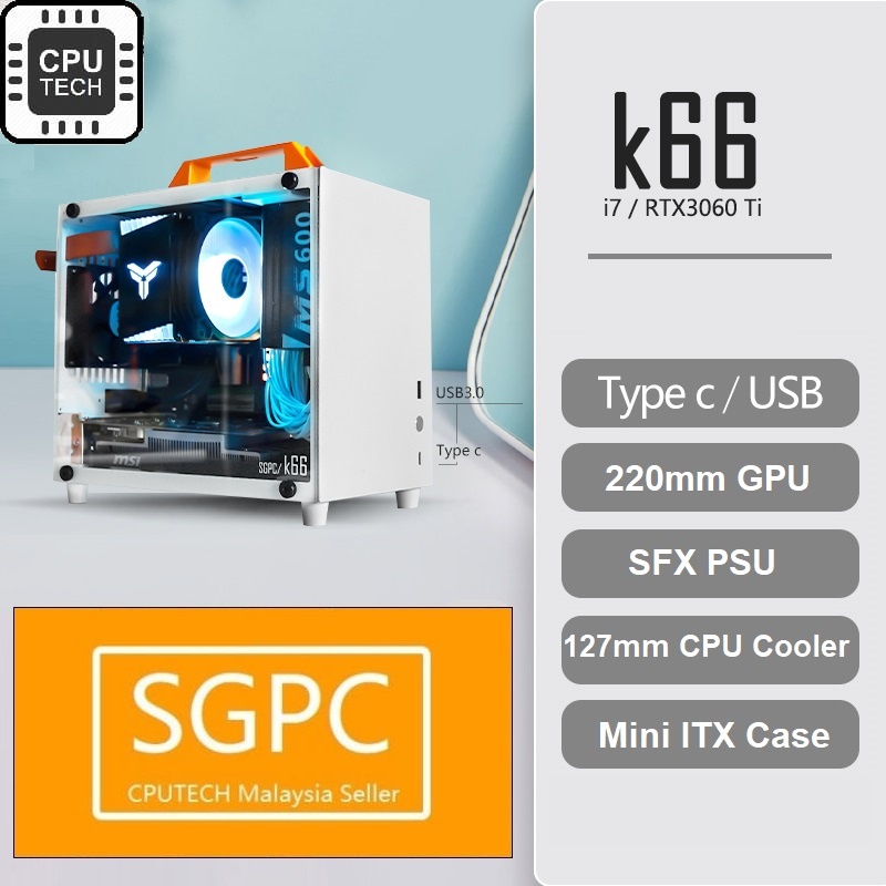 [ใหม่] SGPC K66 K70 K88v2 Mini ITX/MATX Case Mini Case