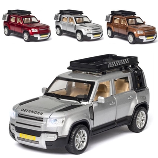 1:32 Land Rover Defender โมเดลรถยนต์อัลลอย มีเสียง และไฟ ของเล่นสําหรับเด็ก