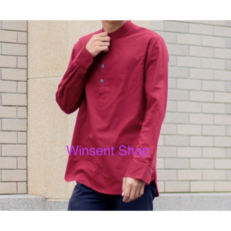 👔เสื้อเชิ้ตคอจีน 4กระดุมแขนยาว 20สี👔ผ้า Oxford ทรงเข้ารูปเล็กน้อย คัตติ้งเนี๊ยบมากกกกก​ - รูปที่ 3