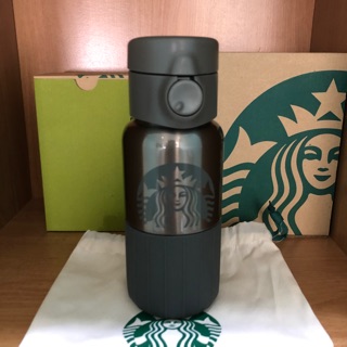 Starbucks กระบอกน้ำ Stainless Gray Novato 12oz.