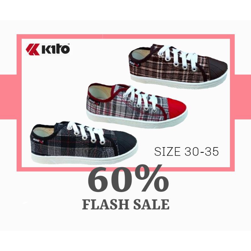 รองเท้าผ้าใบเด็ก Kito(กีโต้) ไซส์ 30-35
