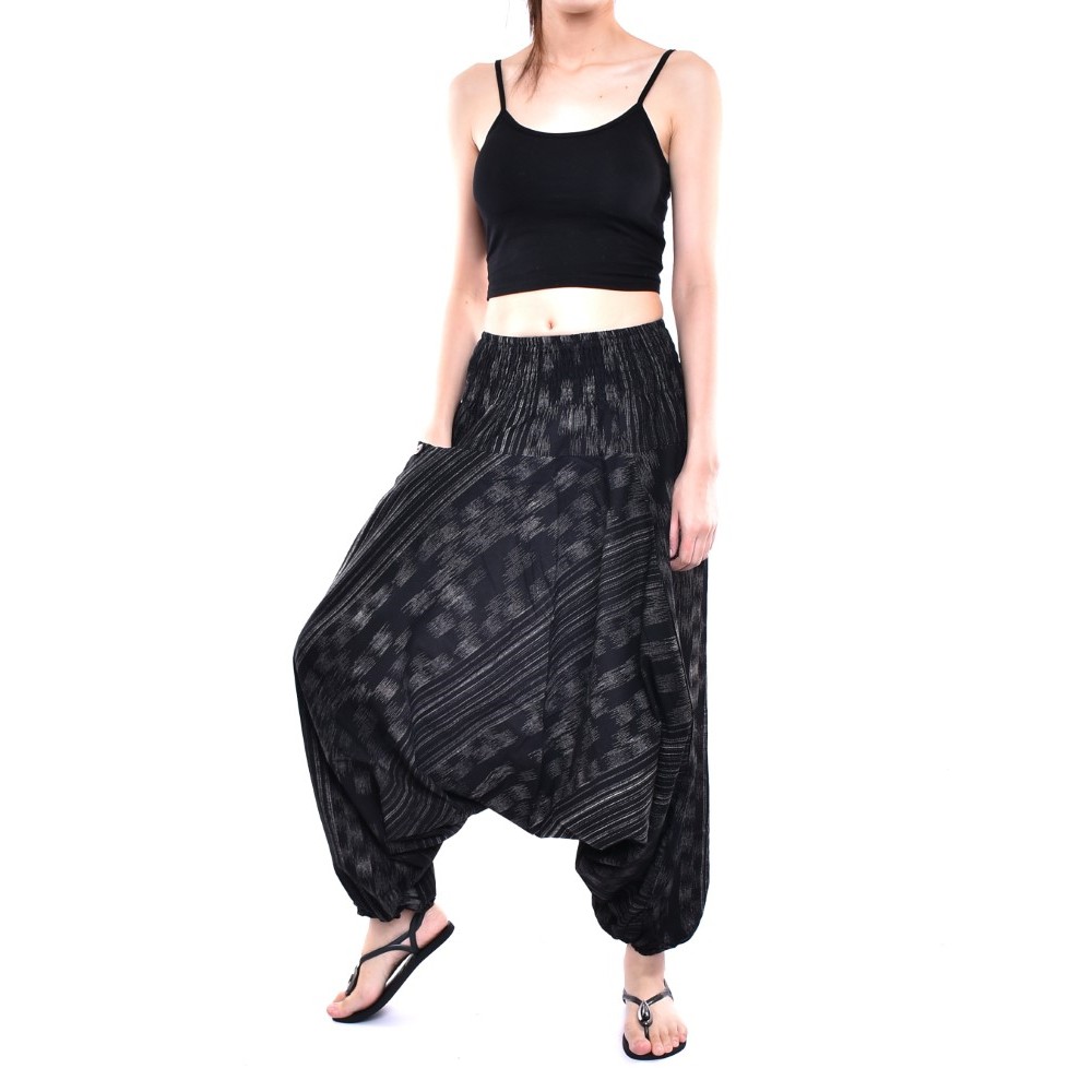 กางเกงม้งเด็กดอย Harem Pants Long (Unisex) กางเกงม้งขายาว กางเกงผ้าฝ้าย