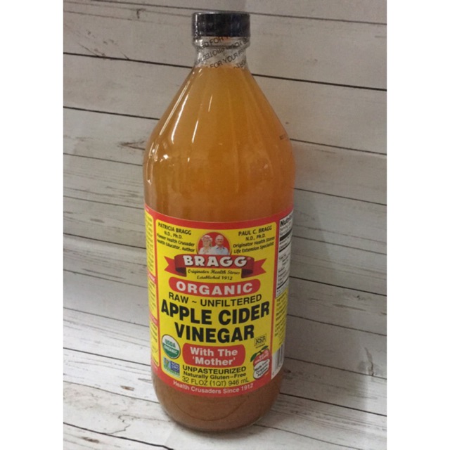 น้ำแอปเปิ้ลไซเดอร์ Apple Cider Vinegar น้ำส้มสายชูหมักจากแอปเปิ้ล แบร์นBRAGG