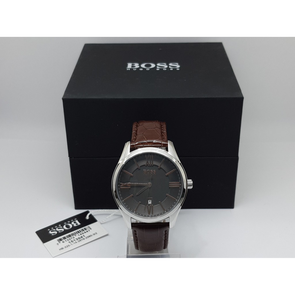 นาฬิกา HUGO BOSS MEN'S HB1513041 AMBASSADOR ANALOG QUARTZ พร้อมกล่อง (ใหม่)