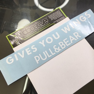 Gives YOU WING and Pull &amp; Bear - สติกเกอร์ติดหมวกกันน็อค